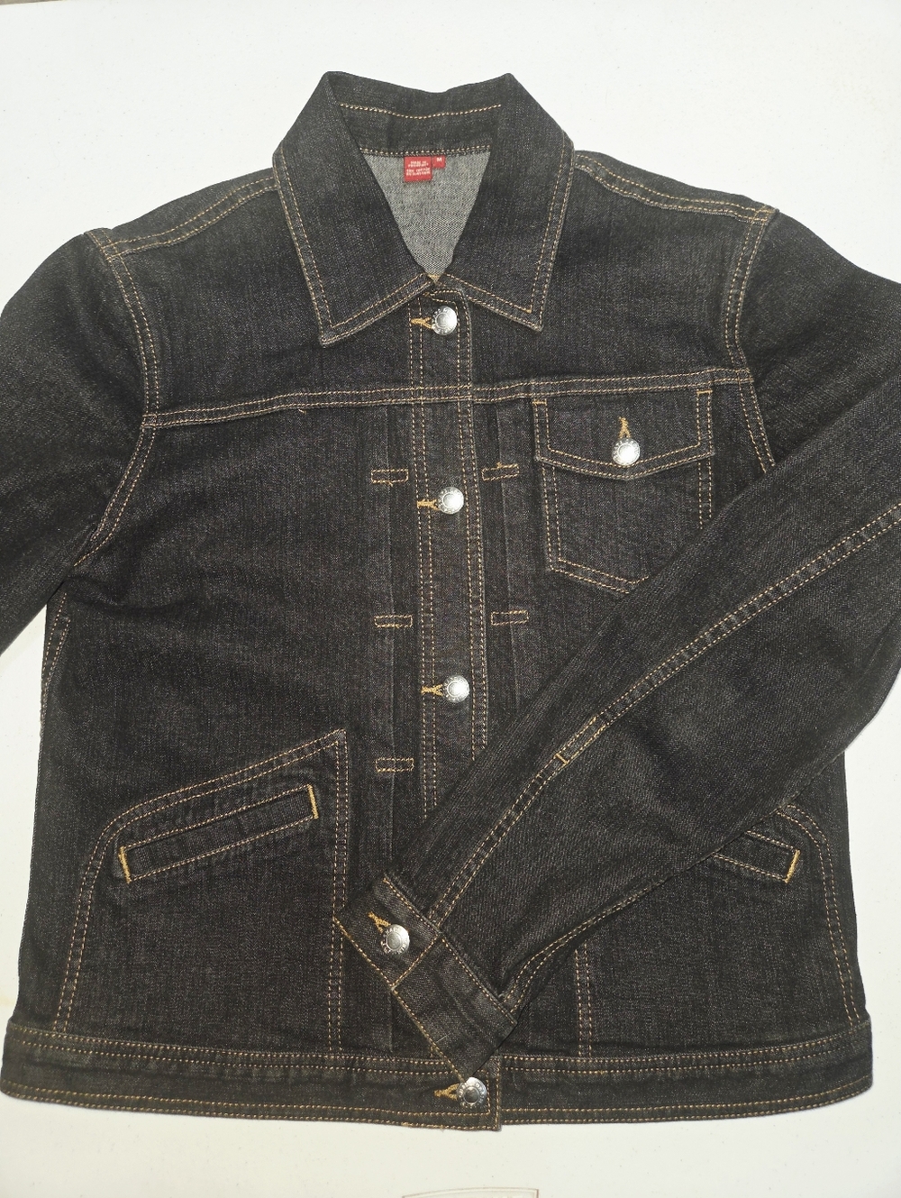 Chaps Classic Dark Indigo Jean Jacket M EUC
